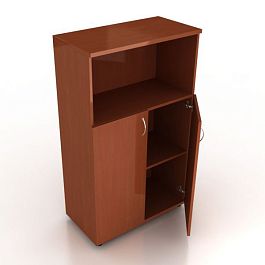 Шкаф с нишей Менеджер Ш-03+ДШК-02 орех - Фото предпросмотра