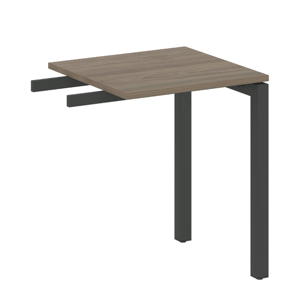 Metal System Quattro Приставной элемент на П-образном м/к 50БП.ПР-1 Вяз/Антрацит металл 600*600*750 - Вид 1