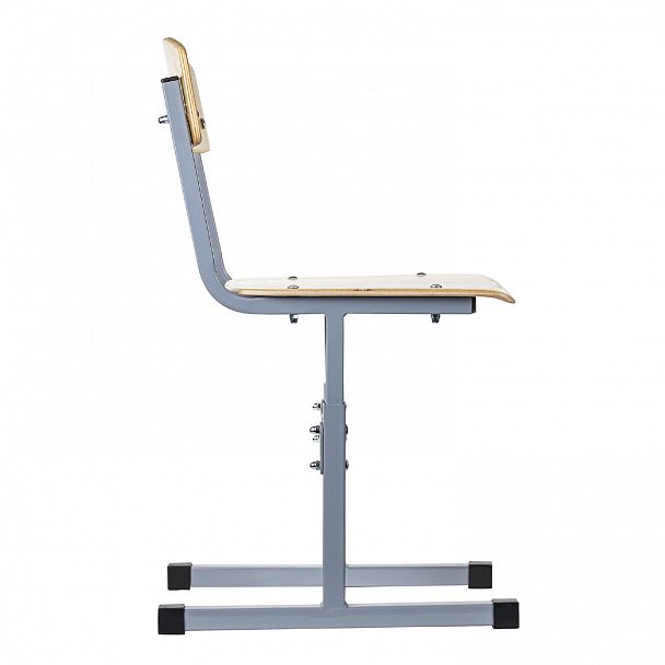 Стул ученический регулируемый "Ученик", 380х480х720-800 мм, рост 4-6, серый каркас - Вид 4