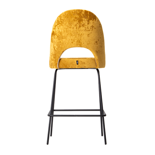 Стул барный Маллин, велюр Palermo gold 10, ножки металл - Вид 6