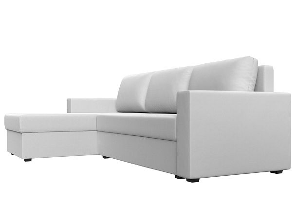 Угловой диван Траумберг Лайт левый (полностью экокожа белая) - Вид 3