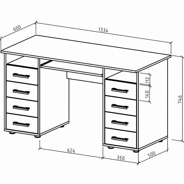 Стол компьютерный Остин-6К - Вид 2