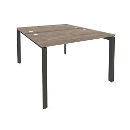 Onix Рабочая станция на П-образном м/к O.MP-D.RS-2.2.7 Тиквуд темный/Антрацит металл 1180*1475*750 - Фото предпросмотра