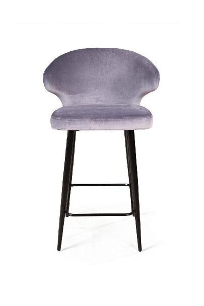 Стул полубарный Richard, бархат светло-серый 26 - Вид 2