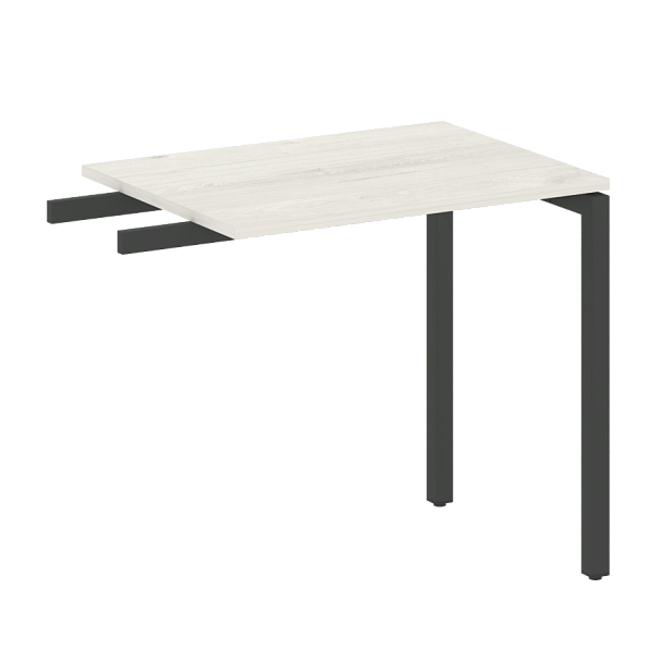 Metal System Quattro Приставной элемент на П-образном м/к 40БП.ПР-2 Дуб наварра/Антрацит металл 800*600*750 - Вид 1