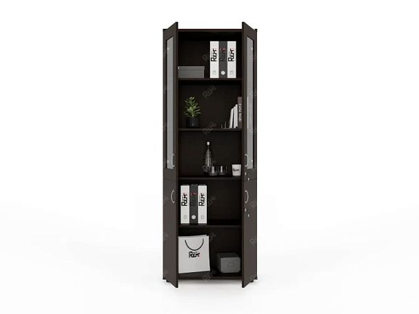 ЛАЙТ / LIGHT RLG041-70x35 Шкаф 4 двери 70x35x183 Венге - Вид 3