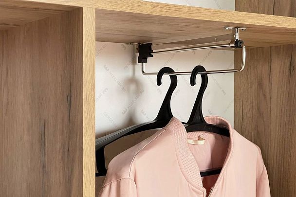 Бери Шкаф двухдверный MPR-024.2563 дуб крафт золотой/белое дерево - Вид 9