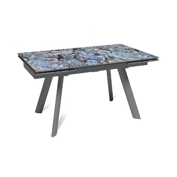 Стол раскладной Stone (140+40+40), керамика глянцевая Lemurian blue - Вид 1
