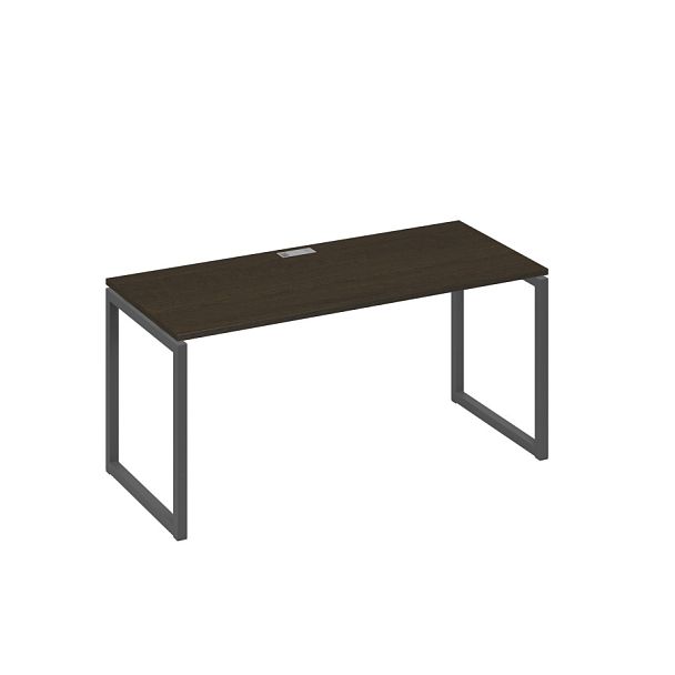 Стол письменный на металлокаркасе QUATTRO A4 А4 Б4 015 БП венге / металлокаркас антрацит - Вид 1