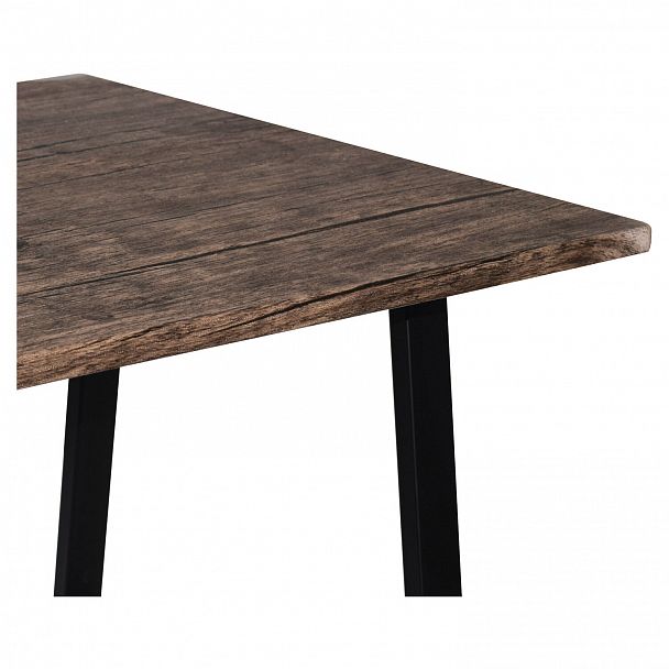 Стол на металлокаркасе BRABIX "LOFT CD-006", 1200х500х730 мм, 2 полки, цвет морёный дуб, 641224 - Вид 7