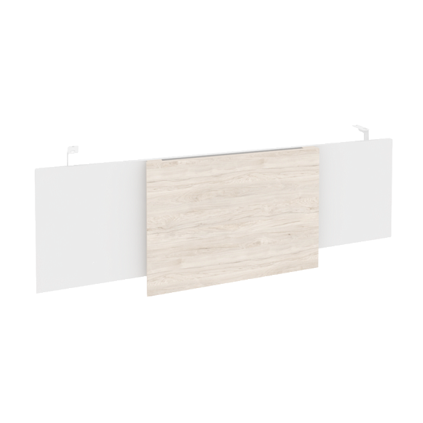 Onix Direct Царга стола руководителя O.M-CSR-4 Белый бриллиант/Денвер светлый/Белый металл 1340*450*54 - Вид 1