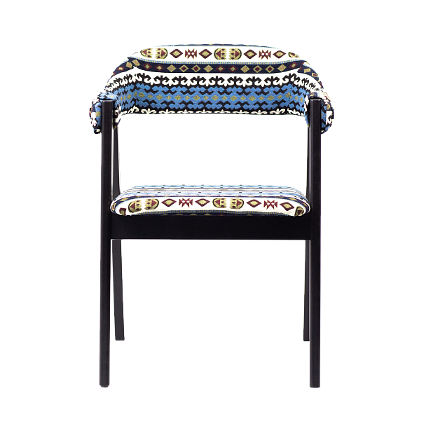 Полукресло Dolche Гобелен Kilim 205, ножки бук, морилка черная - Вид 3