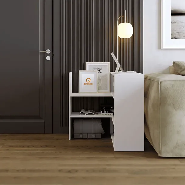 Стеллаж универсальный Ларго 1, белый - Вид 9