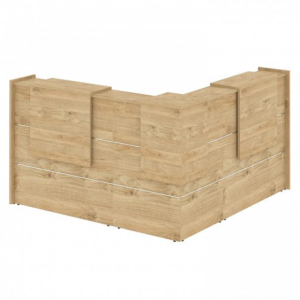 Ресепшн Г-образный "Onix" O.R-K-24 тиквуд светлый - Вид 2