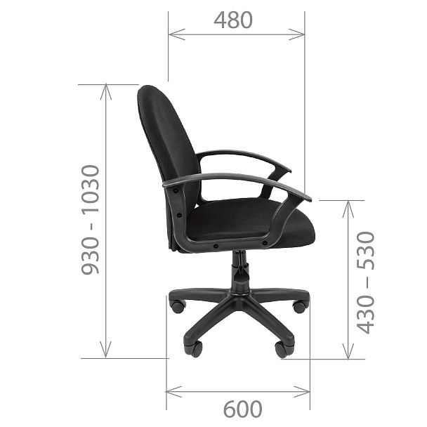 Кресло СТАНДАРТ СТ-81, ткань серии Т, серый - Вид 6