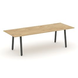 Style Project Direct Direct Стол переговорный SN-6A.SPRG-258.3 Тиквуд Светлый/Металл Антрацит 2580*980*750 - Фото предпросмотра