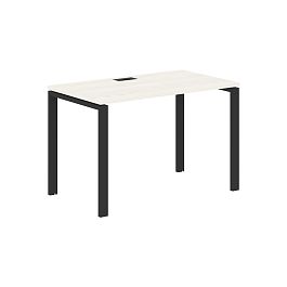 Стол прямой EUST 1167 Ясень Траун/Черный 1160х670х750 EDIS - Фото предпросмотра
