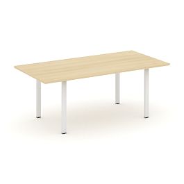 Style Project Direct Direct Стол переговорный SN-6P.SPRG-198.3 Акация Лорка/Металл Белый 1980*980*750 - Фото предпросмотра