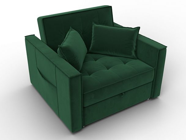 Кресло-кровать Лига-104 (80) Велюр зеленый - Вид 6