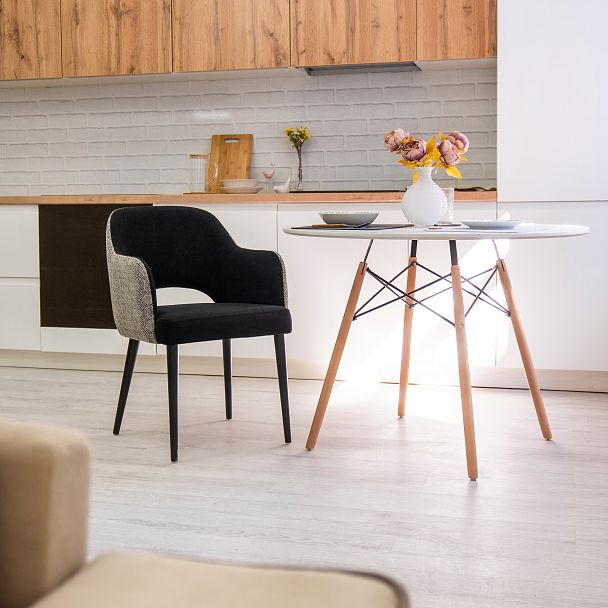 Стул Роза, велюр черный, гобелен - Вид 8