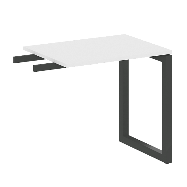 Metal System Quattro Приставной элемент на О-образном м/к 50БО.ПР-2 Белый/Антрацит металл 800*600*750 - Вид 1