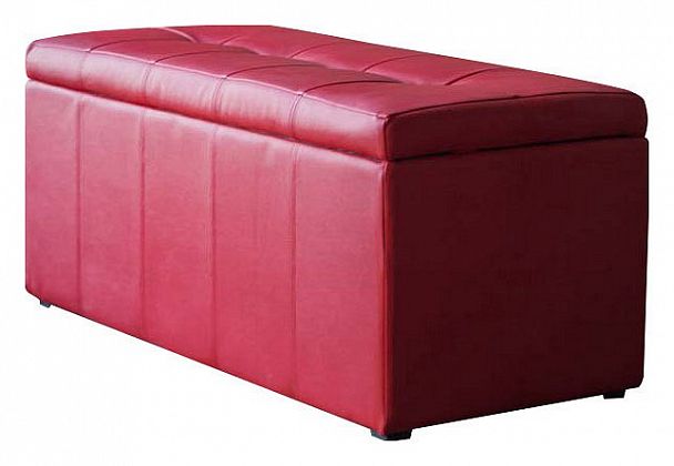 Банкетка-сундук Лонг красная - Вид 1