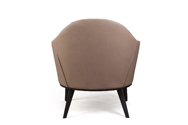 Лаунж кресло Leslie рогожка комби бежевый - Вид 8