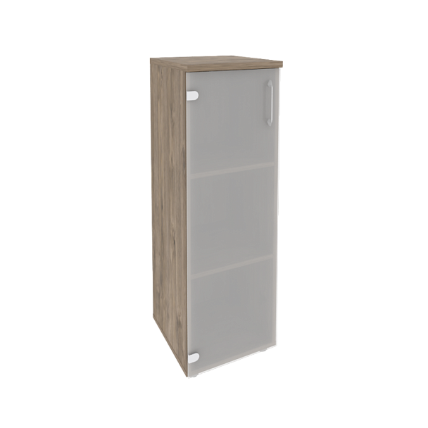 Onix Шкаф средний узкий левый O.SU-2.4 (L) Тиквуд темный 400*420*1207 - Вид 1