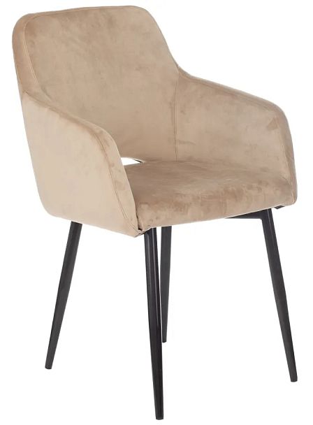 Кресло Бюрократ CH-380F латте Italia 5 на ножках металл черный - Вид 1