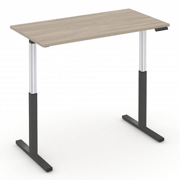 Стол электроподъемный "MOVE UP" MV.SE-3.7 Антрацит металл / Дуб Аттик - Вид 3