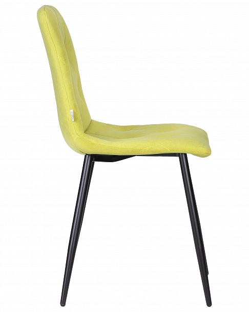 Стул обеденный DOBRIN CHILLY ROMBO (Лайм Simple 14, основание черное) - Вид 3