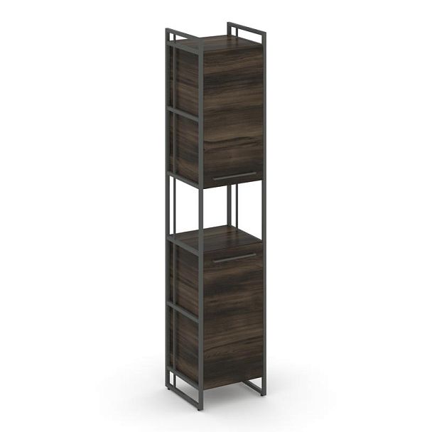 Rift Шкаф 5 ниш узкий RF.SU-52 (U) Дуб Мали/Металл Антрацит 420*396*2010 - Вид 1