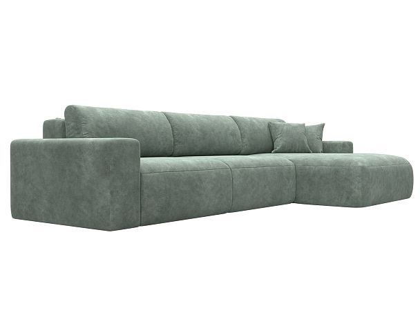 Диван угловой Лига-036 НПБ Классик Лонг правый угол Велюр зеленый - Вид 3
