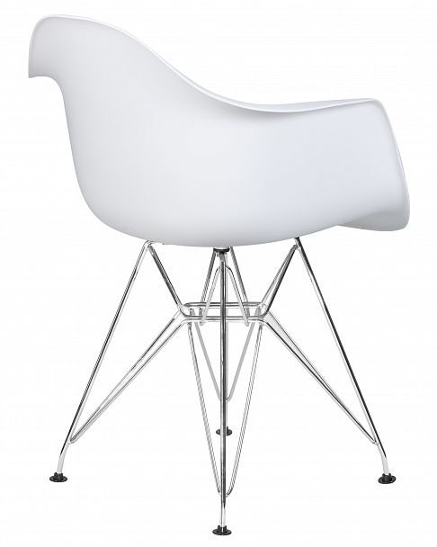 Стул обеденный DOBRIN DAW CHROME (ножки хром, цвет сиденья белый) - Вид 4