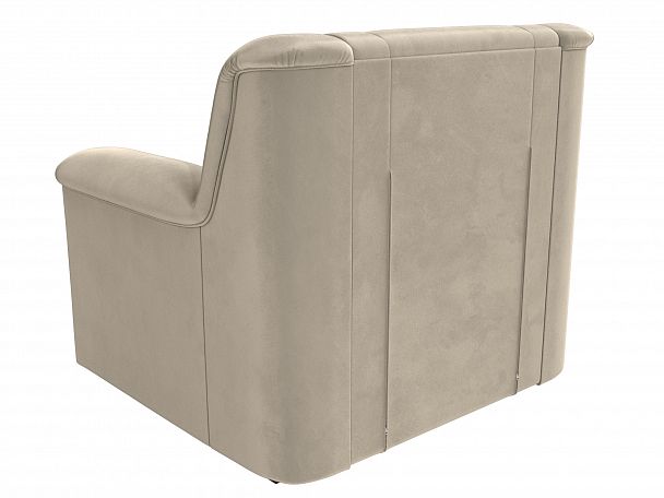 Кресло Карелия (полностью микровельвет бежевый) - Вид 6