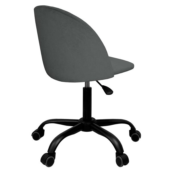 Кресло BRABIX "Moon MG-074", велюр серый, пятилучие металлическое черное, 532773 - Вид 6