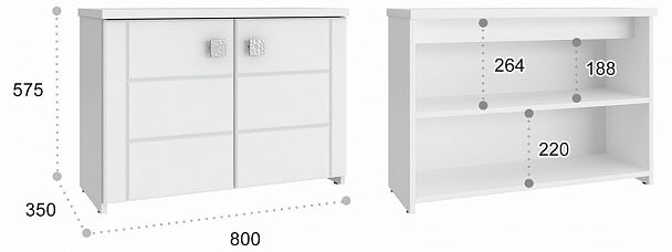 Тумба Изабель ИЗ-57К - Вид 3