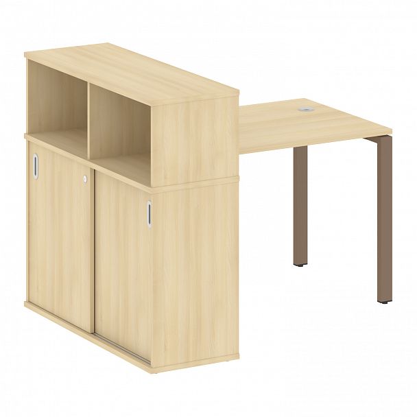 Рабочая станция "Metal System" БП.РС-СШК-3.1 акация/мокко - Вид 1