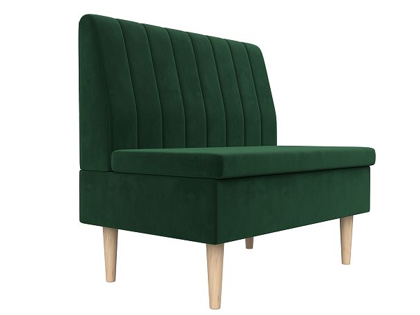 Диван прямой Мини Велюр зеленый - Вид 4