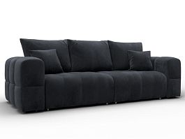 Диван прямой Лига-110 НПБ Велюр серый - Фото предпросмотра