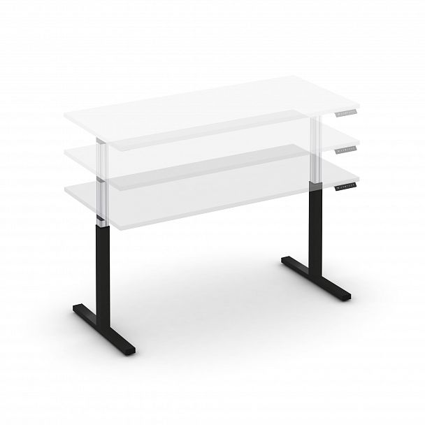 Стол электроподъемный "MOVE UP" MV.SE-4.7 Антрацит металл / Белый Бриллиант - Вид 4