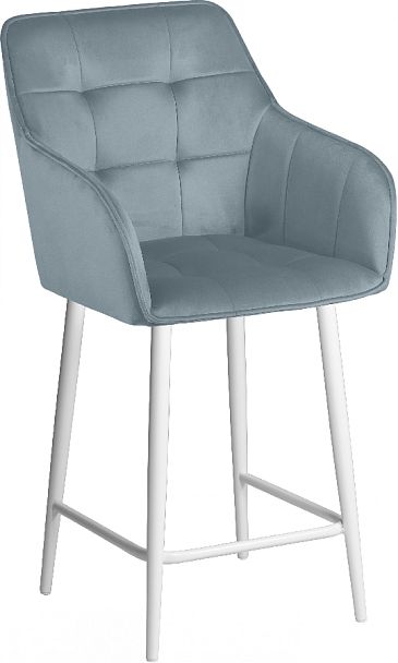 Комплект полубарных поворотных кресел Мони К, Confetti dusty blue/белый, 3 шт. - Вид 4