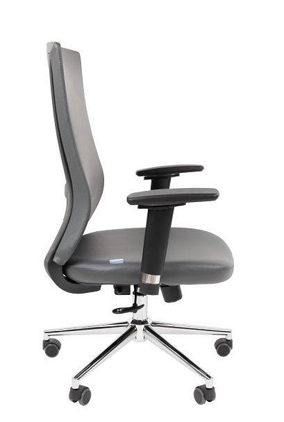 Офисное кресло Chairman 500LUX Россия экокожа cерый БП - Вид 3
