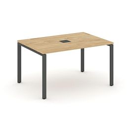 Стайл Проджект Стол переговорный SN-6P.SPRG-001 Тиквуд Светлый/Металл Антрацит 980*980*750 - Фото предпросмотра