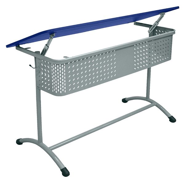 Стол ученический Мега 2М (Н), двухместный, нерегулируемый, с перфорированным экраном, гр.6 - Вид 1