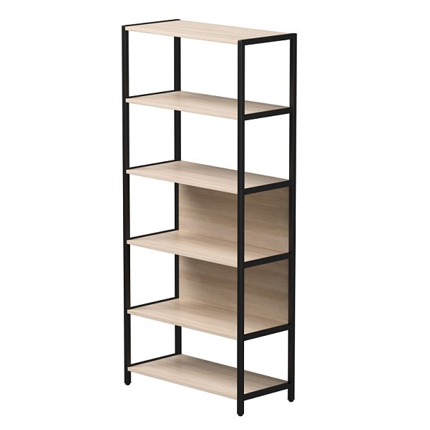 Стеллаж металлический высокий Everprof EVO 830х385x1840 Дуб Соната/Черный - Вид 1