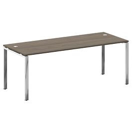 Metal System Direct Стол рабочий руководителя на П-обр. м/к БП.СРР-6.8 Вяз/Нерж. сталь 2000*800*750 - Фото предпросмотра