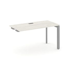 Style Project Next Стол-приставка к опор. элем. SN-59P.OPRS-012 Дуб Наварра/Металл Серый/Серебро Заглушка 1180*700*750 - Фото предпросмотра