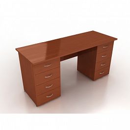 Стол двухтумбовый Менеджер СД7-18 орех - Фото предпросмотра
