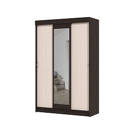 Андрей-4 М шкаф-купе (Бася рекламный ШКК 551-М) 1300*2020*516 венге/дуб белфорд - Фото предпросмотра